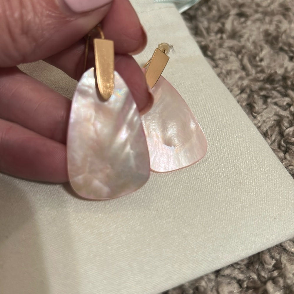 Kendra Scott Lilac Abalone Earrings